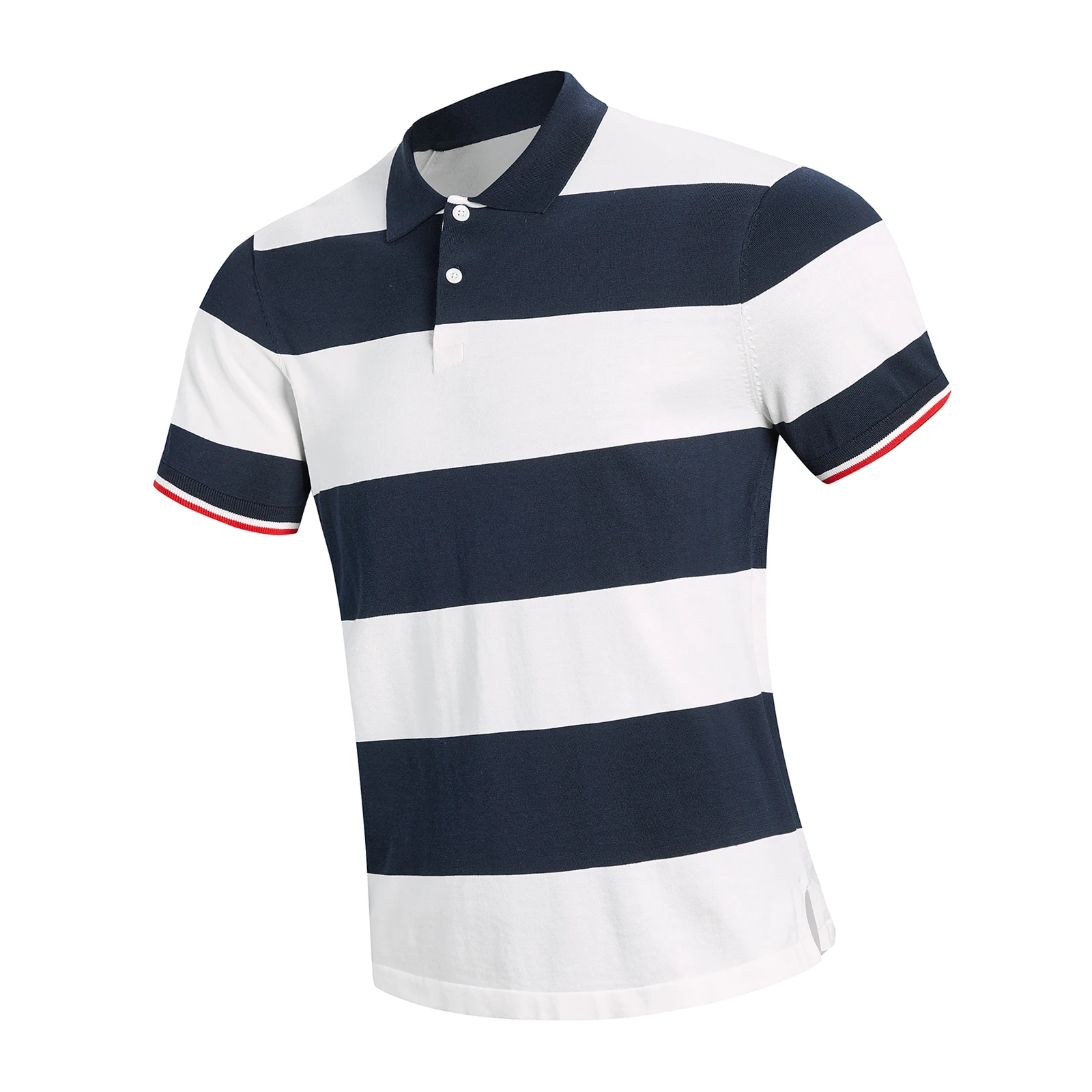 

Summer Men's Polo Stripe Shirts Men's Sweat-proof T-shirt Men's Sailor Polo Shirts Camisa Masculina Tee Homme Vetement Casual