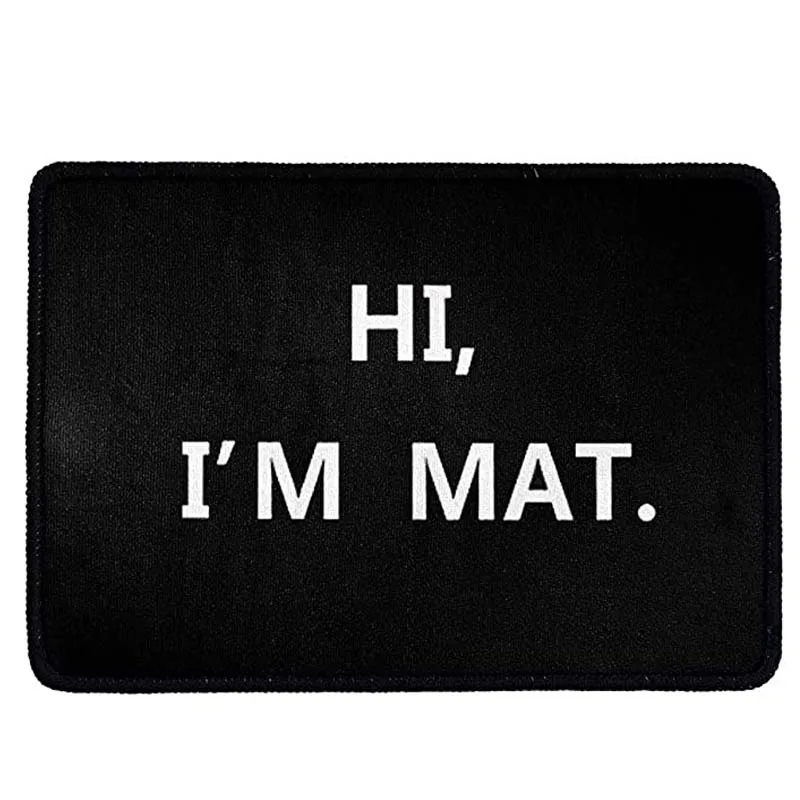 

Doormat Outdoor Indoor Rubber Door Mats Non Slip Rug Carpets for Front Door Kitchen Bedroom Garden Hi I'm Mat