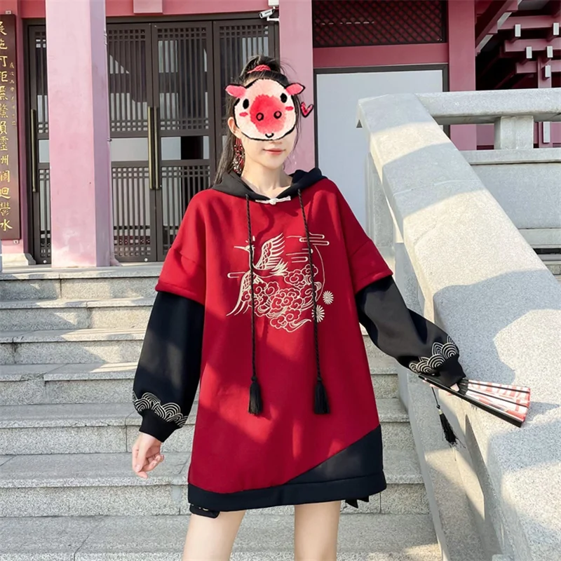 Японская Милая уличная мода женские толстовки Harajuku толстовка с капюшоном