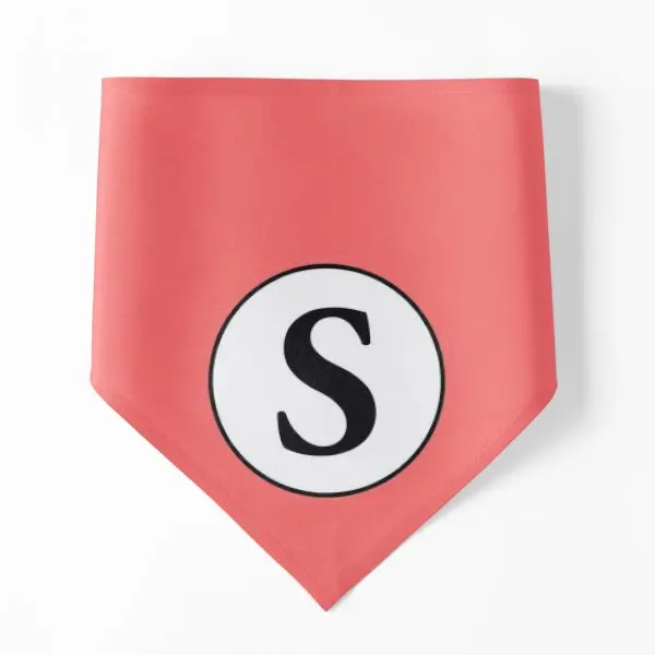 

Монограмма с буквой S Initial S, банданы для собак, Рождественский шейный платок, аксессуары, костюмное полотенце, товары для домашних животных для праздника и вечеринки