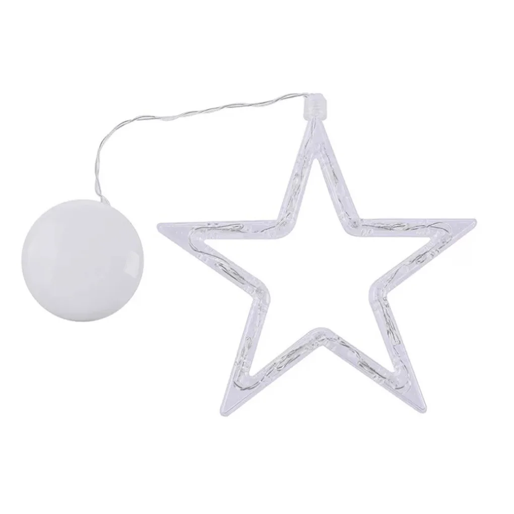 

LED Christmas Decoration Hanging Light Room Glass Window Xmas Suction Cup Lamp Gift Christmas Tree hanging 2021 New Year
