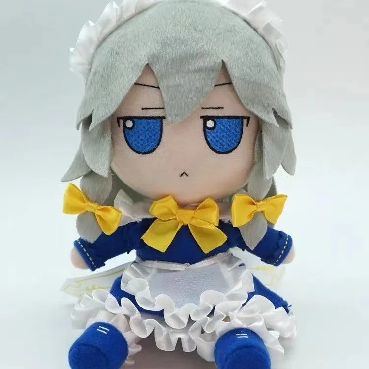 20cm Touhou Project Plush Toys Cute Soft Stuffed Cartoon Anime  Inu Sakuya Cosplay Pillow Fumo Dolls For Kid Birthday Gift