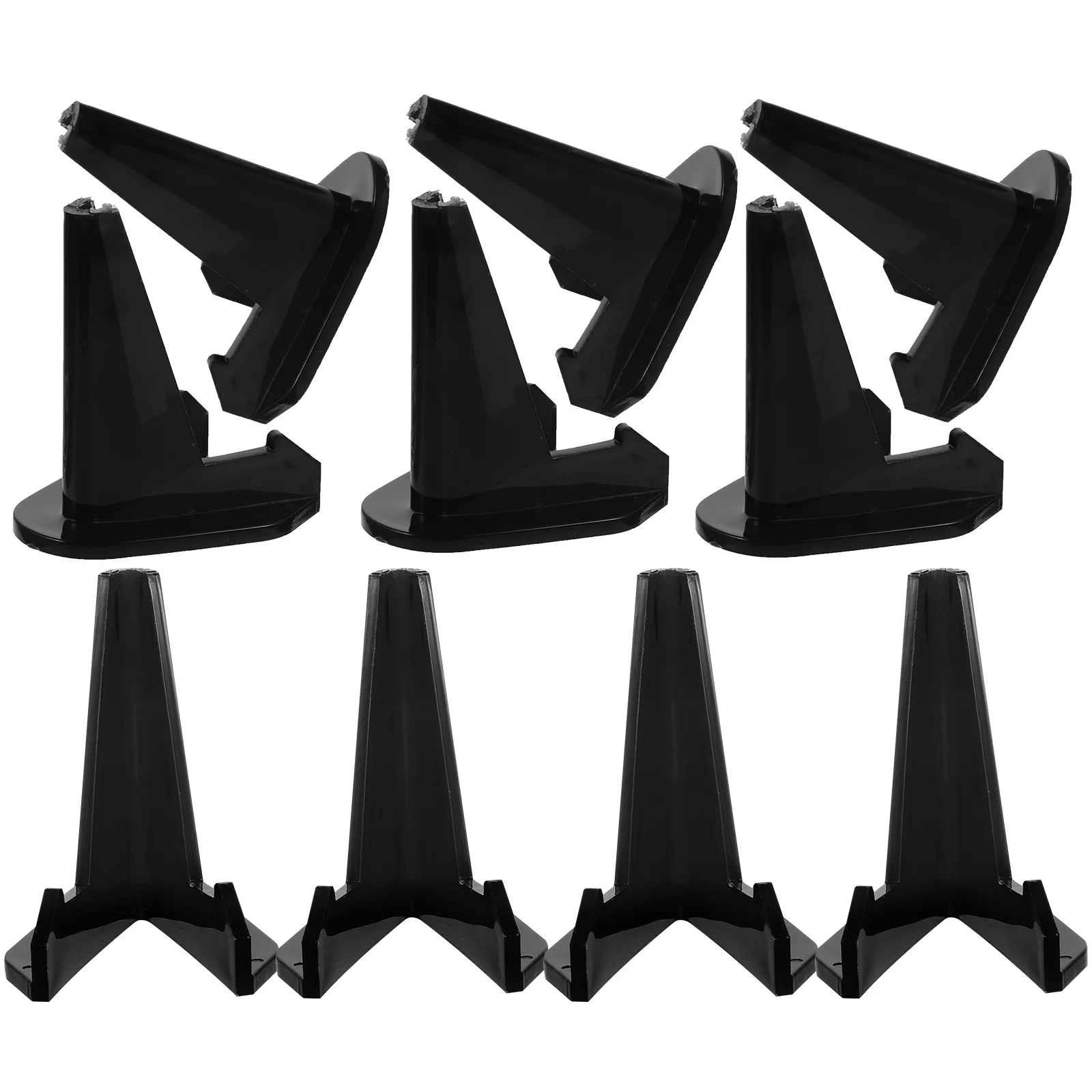 

10pcs Practical Small Easel Small Plate Stand Coin Stand Plate Holder Display Stand Acrylic Easel Display Stand for Home Store