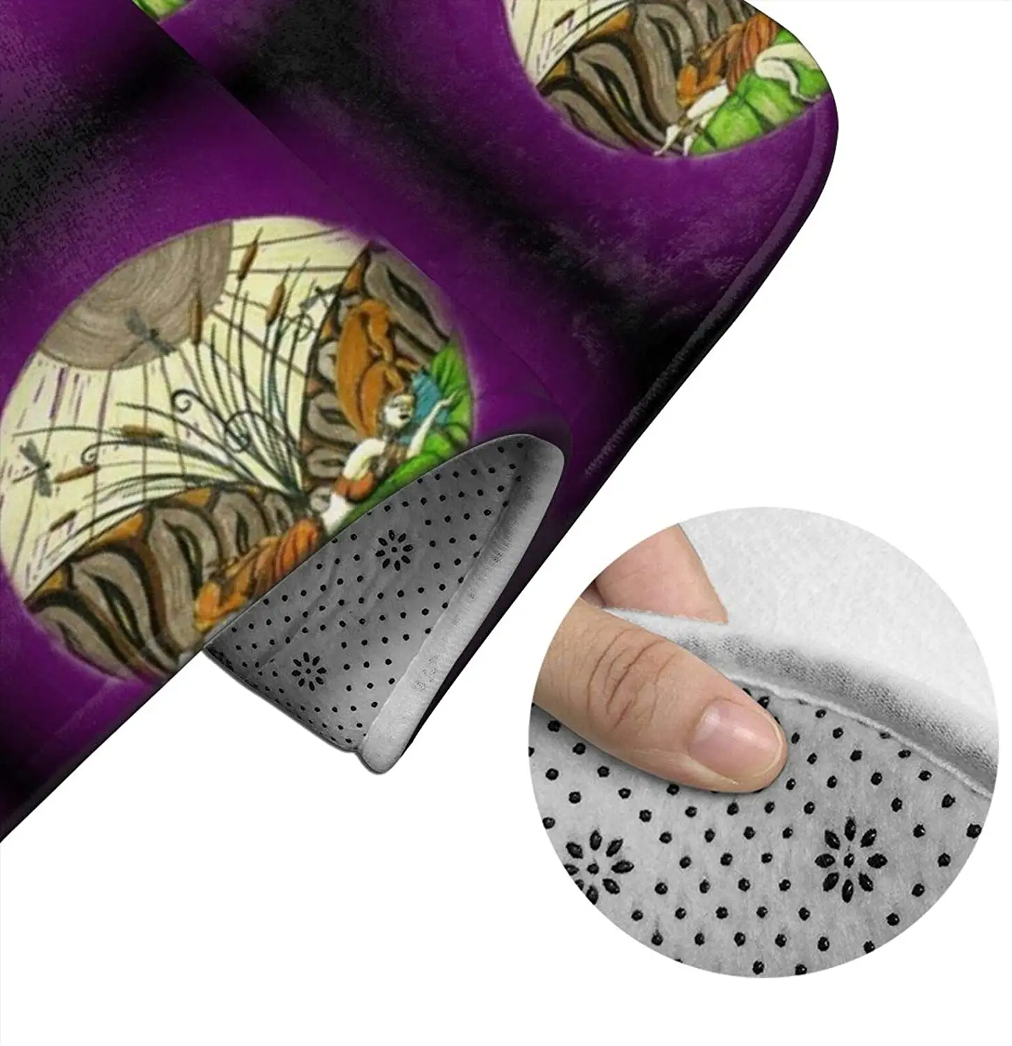

Hound Companions Art Dec Bathroom Mat Sets 3 Piece Set Rugs Memory Foam Mat Set Toilet Seat Cover Bath Mat lid Cover