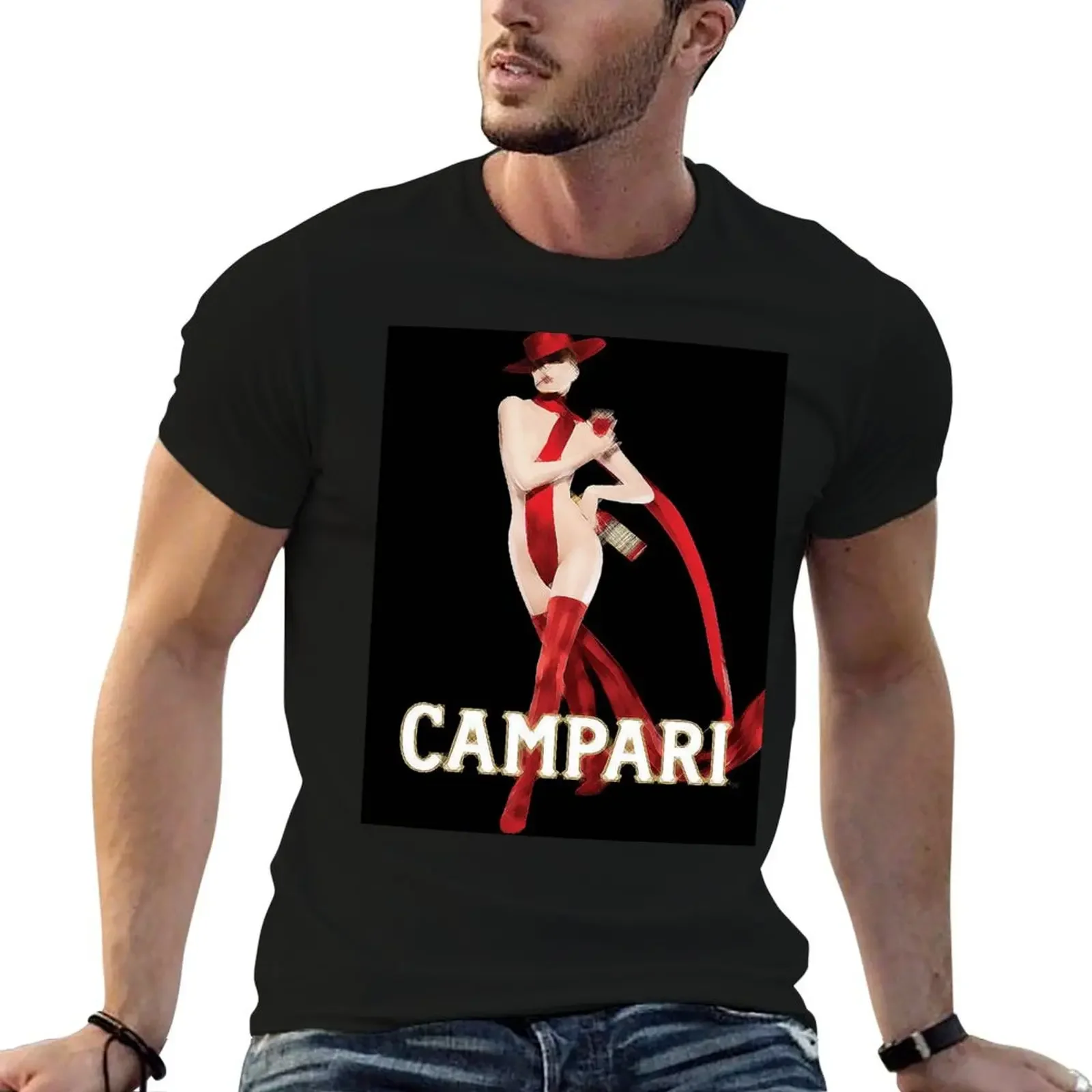 Мужская винтажная футболка Campari