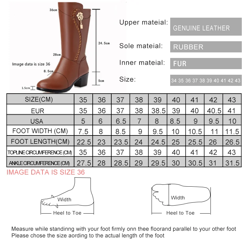 AIYUQI 2023 New Genuine Leather Women Wool Boots Thick Warm Winter Snow Boots Large Size 41 42 43 Motorcycle Boots Women