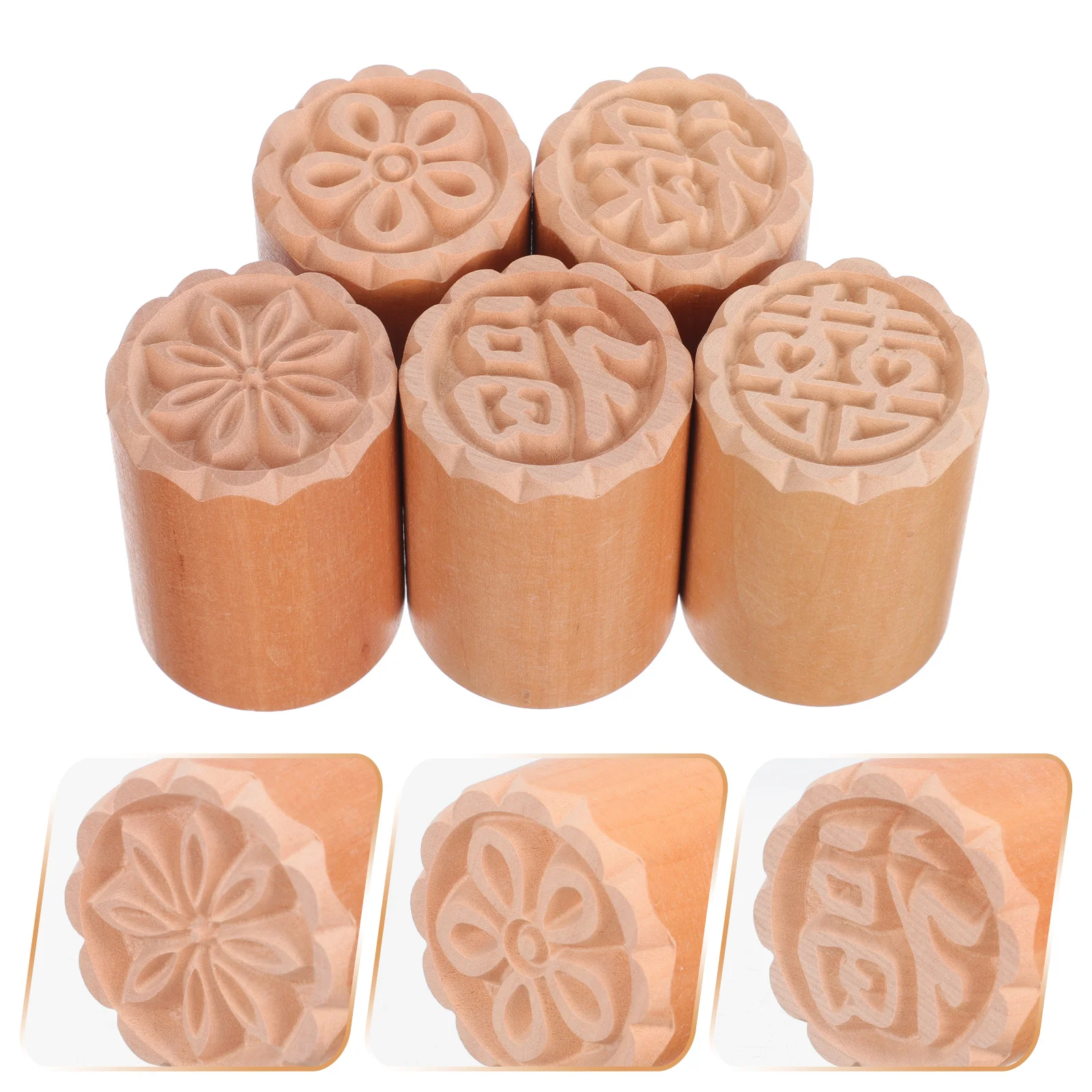 

Cookie Mold Molds Stamp Cake Fondant Dessert Pastrypress Hand Moon Mooncake Embosserbiscuit Mould Making Korean Candy Wood