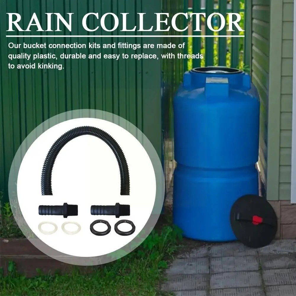 

Rain Barrel Diverter Rain Diverter For Roof Rainwater Collector Roof Water Collection Rubber Hose Connection Rain Collector I8r4