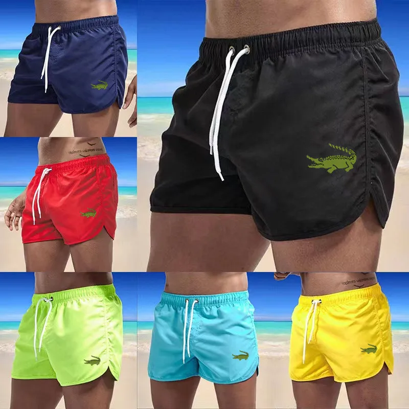 

2022New Men's Shorts Summer Colorful Swimwear Man Swimsuit Swimming Trunks Sexy Beach Pant Shorts Surf Board Male Clothing Pants