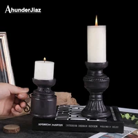 retro resin candlestick homestay living room restaurant romantic candlelight dinner props candle holder wedding home decor
