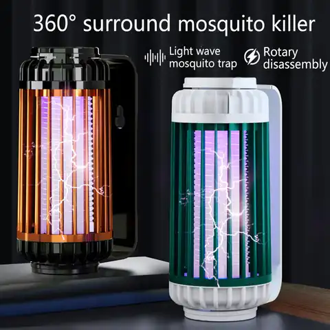 Москитная лампа-ловушка без радиатора, Отпугиватель комаров с электрошоком, фотокатализатор, инсектицид, Usb ловушка для мух для спальни и ул...