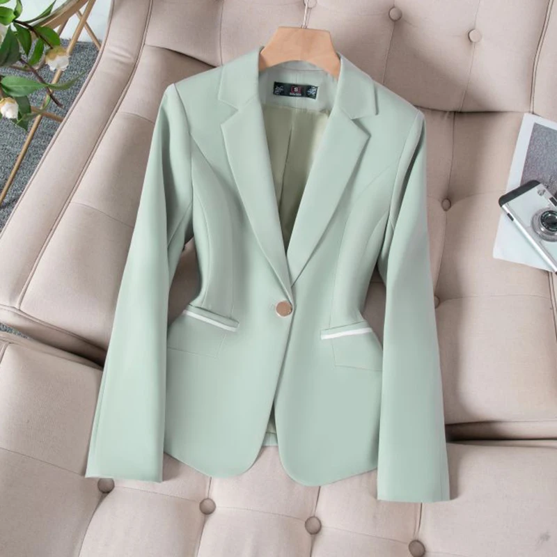 Блейзер женская одежда с длинными рукавами темпераментный деловой модный