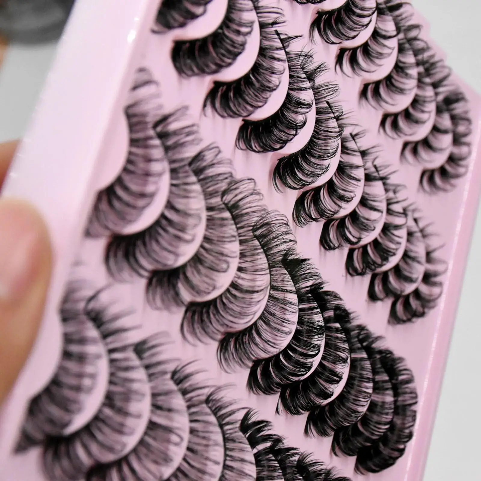 

Lashes 20 Pairs 3d Faux Mink Lashes Natural False Eyelashes Eyelashes Lashes False Volume Curly Lashes Three-dimensional Ma E9l0