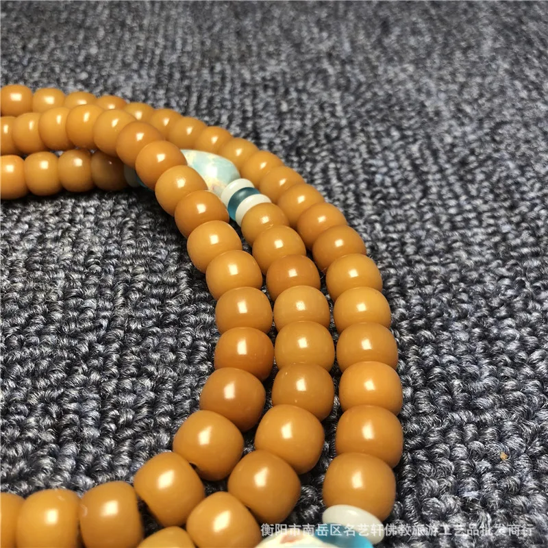 Design108Кусочки браслета Бодхи с камнем Шушань состаренный браслет из бисера в