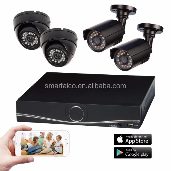 

4 Channel CCTV Camera DVR Kit 4CH 720P AHD for Home Surveillance Systems