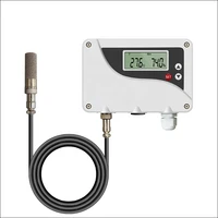 wall type digital lcd display temperature and humidity transmitter with seperate 0 120degc high temperature sensor