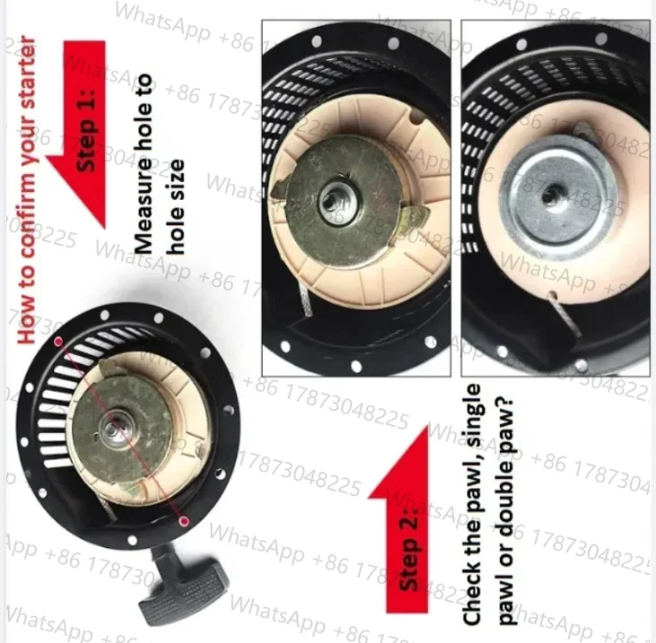 Фото 170F 173F 170FA 170FE L48 L40 ДИЗЕЛЬ-генератор RECOIL STARTER PULL START 170 173 для KIPOR KAMA YANMAR ДВИГАТЕЛЬ Румпель LAWN MOVER №4