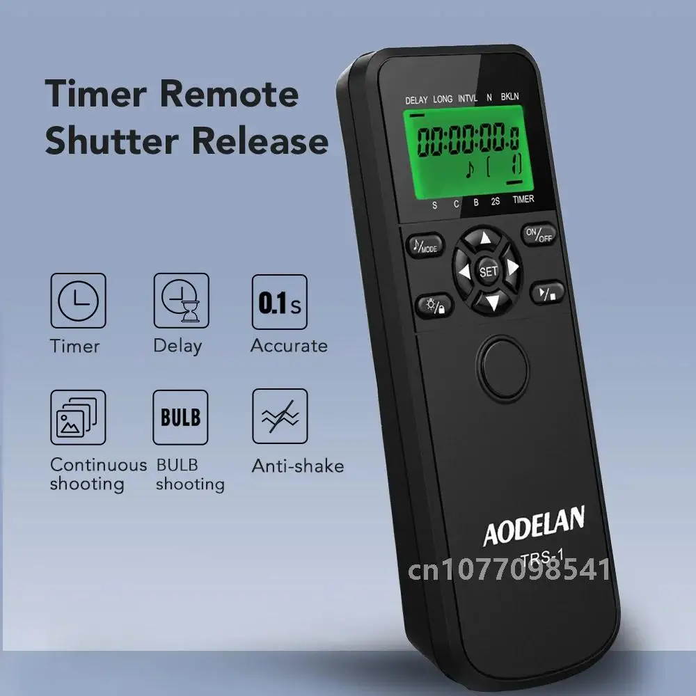 AODELAN TRS-1 таймер с дистанционным управлением спуск затвора для камер Canon Nikon Sony