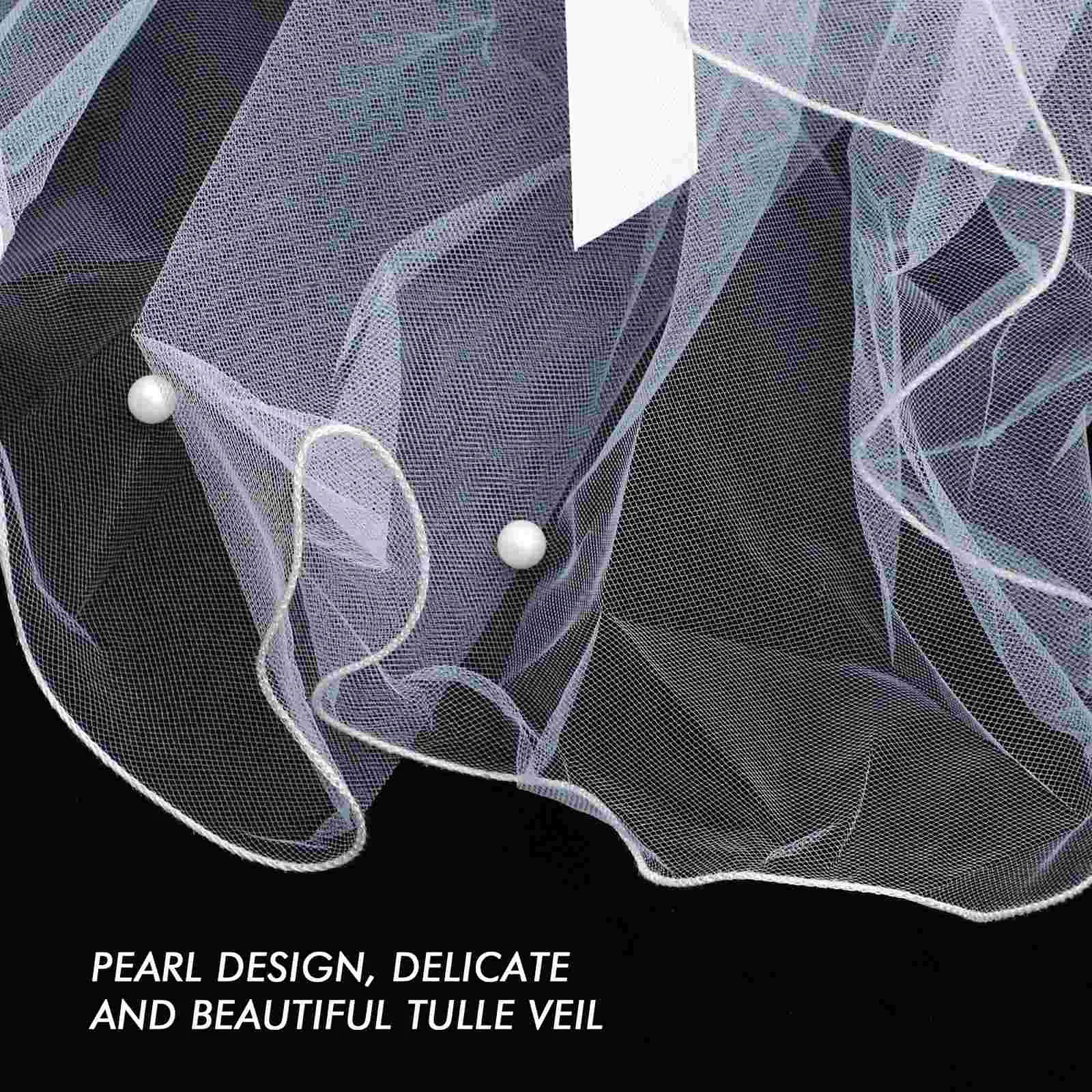 Двухслойная детская вуаль свадебное платье аксессуары для волос головы малышей