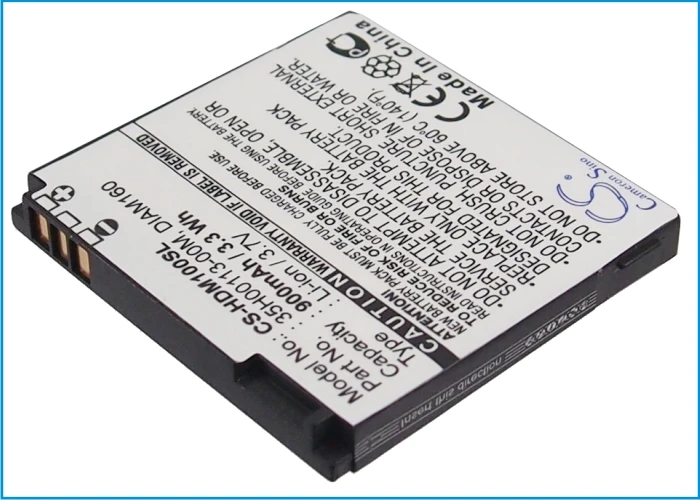 

CS 900 мАч/3.3Wh батарея для HTC алмаз 140,P3701, P3702, алмаз, Виктор 35H00113-003,35H00113-03M, DIAM160