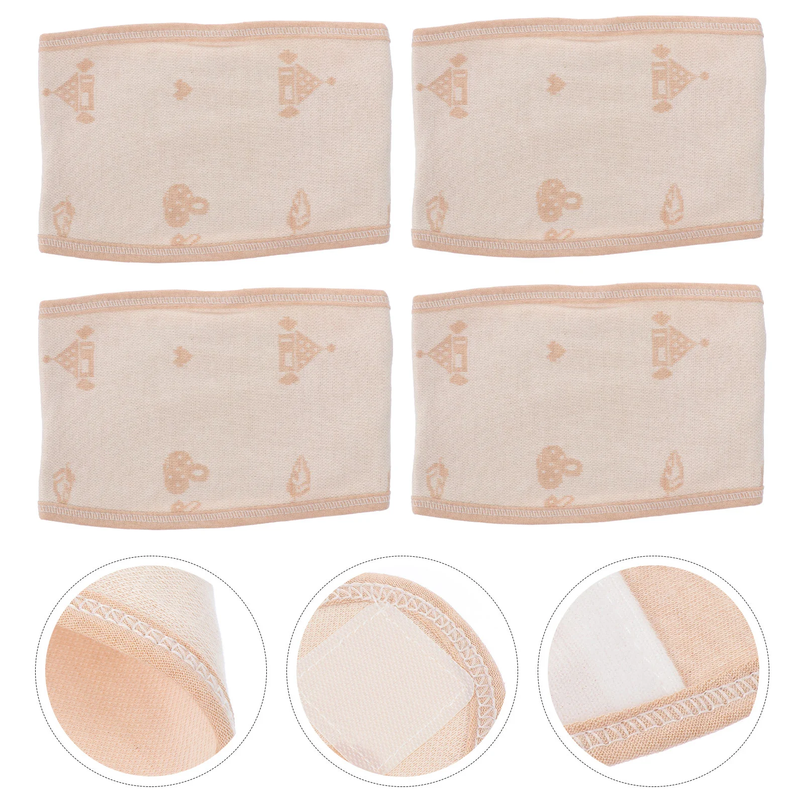 

4pcs Practical Baby Belly Protective Bands Supple Breathable Navel Bands