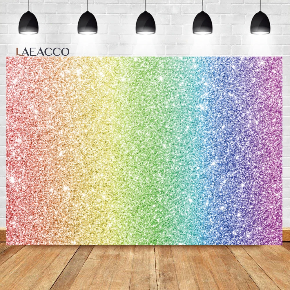 

Laeacco Color Glitter Sequin Backdrop Abstract Birthday Wedding Party Decor Newborn Baby Shower Portrait Photography Background