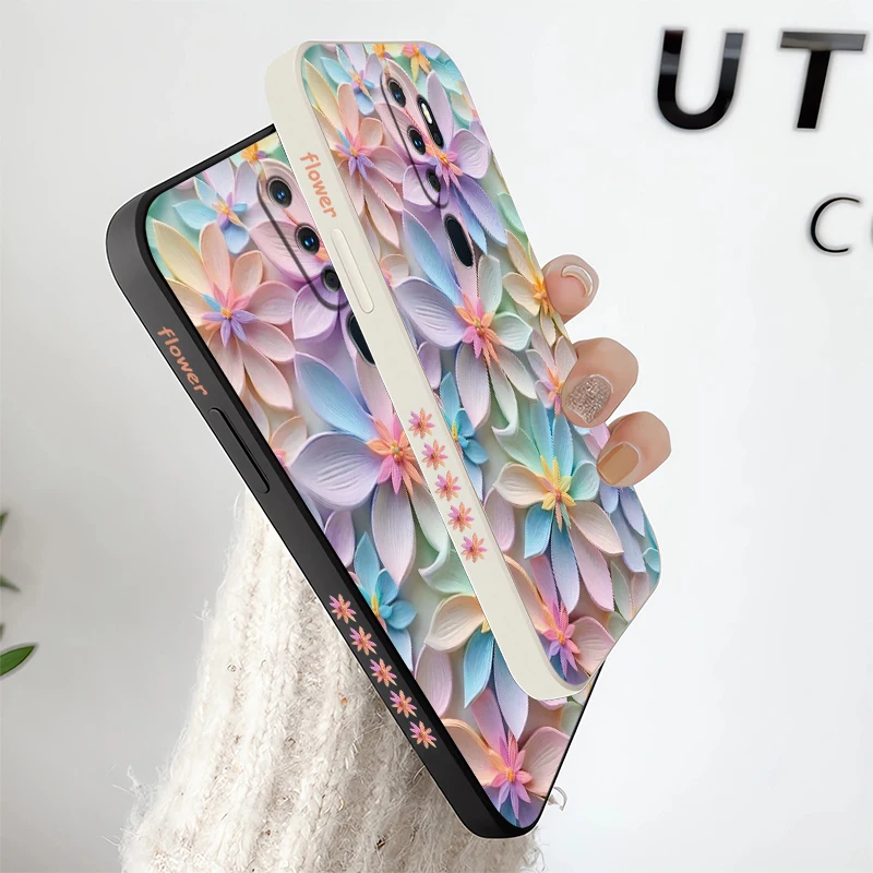Showy Flowers Phone Case For OPPO A9 A9X K9 A8 A7X A7 K7X AX5 K5 A5 A5S A3S A1 Pro Silicone Soft Shockproof Bumper Back Cover
