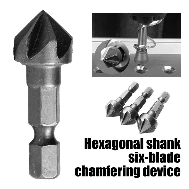 Купи Straight Shank 6 Flute Countersink Drill Bit 90 Degree Point Angle Chamfer Cutting Tool Alloy Chamfering End Cutter Chamfering за 118 рублей в магазине AliExpress