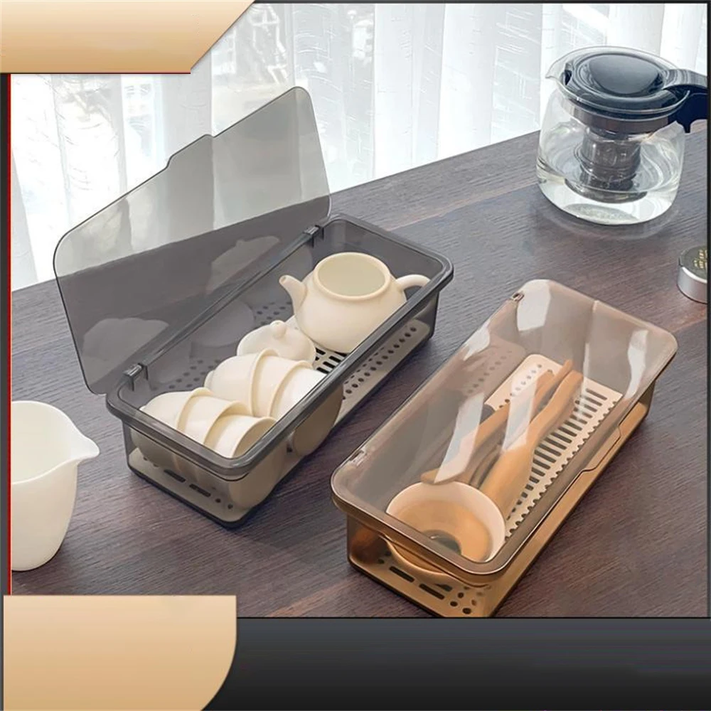

High Quality Storage Shelf Dust-proof Waterproof Storage Basket Transparent Storage Box Household Tools Large Capacity Home 2023
