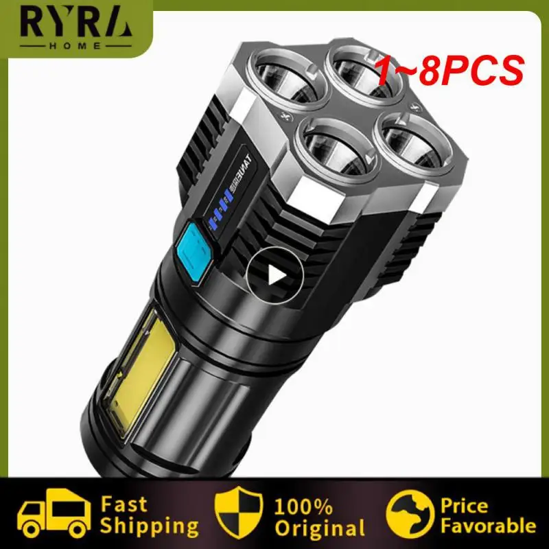 

1 ~ 8 шт., фонарик с COB матрицей