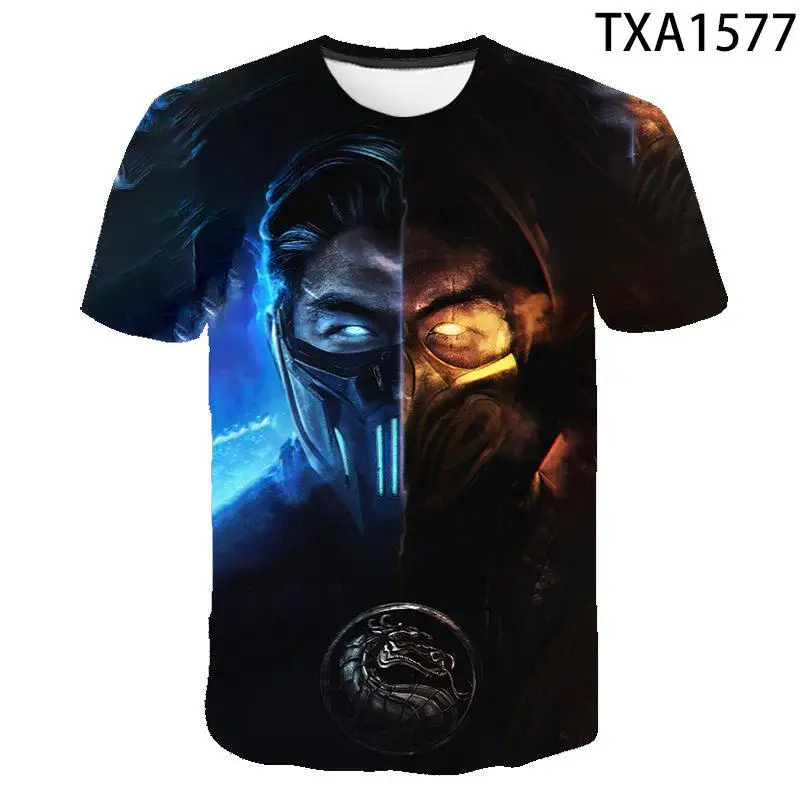

Unisex Print Summer Short Sleeve Mortal Kombat 3D Printed T Shirts Casual Boy Girl Kids Fashion Streetwear Cool Men Women