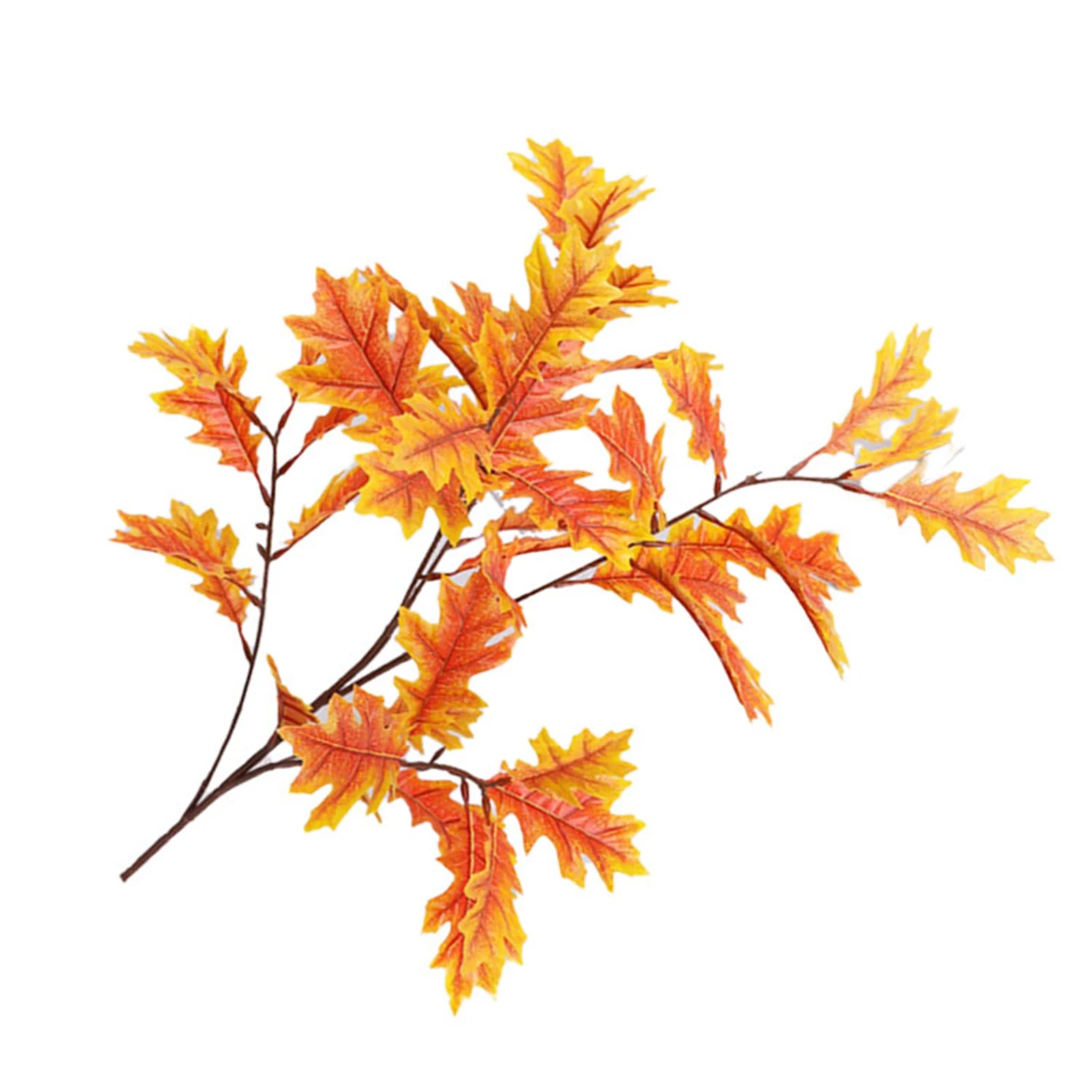 Искусственные листья дуба шелковая искусственная кожа гибкий металлический