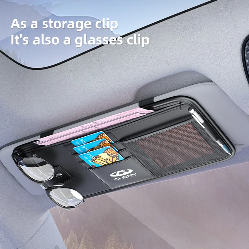 Автомобильный органайзер для солнцезащитного козырька Chery Tiggo 2 3 4 5 6 7 3X 5X Pro Arzo T11
