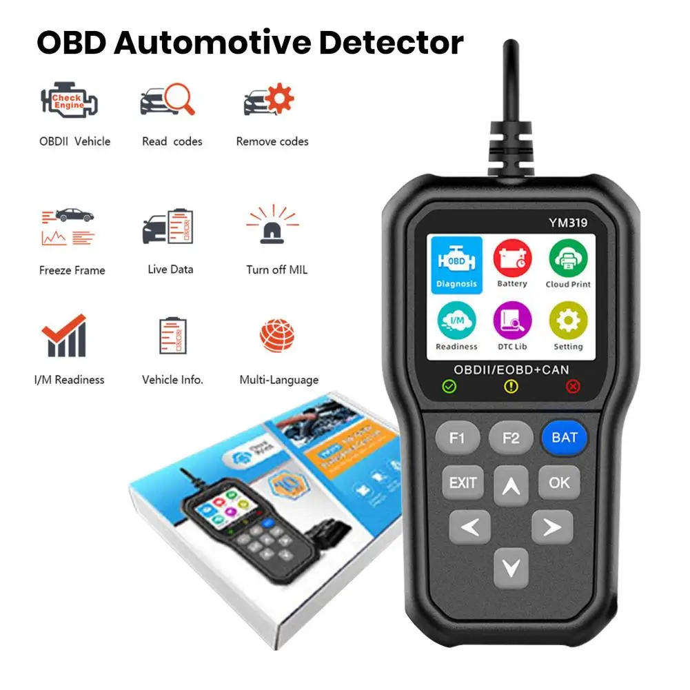 OBD2 сканер считыватель автомобильного двигателя диагностический инструмент без