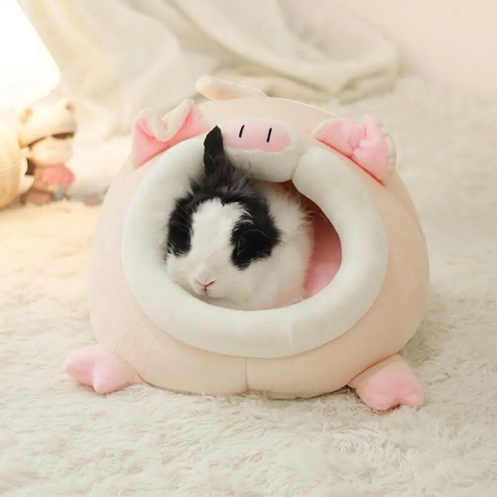 

Cozy Hamster Den Non-collapsible Comfortable Mini Pet Sleeping House Guinea Pigs Hamster Nest Thickened Hamster Nest for Room