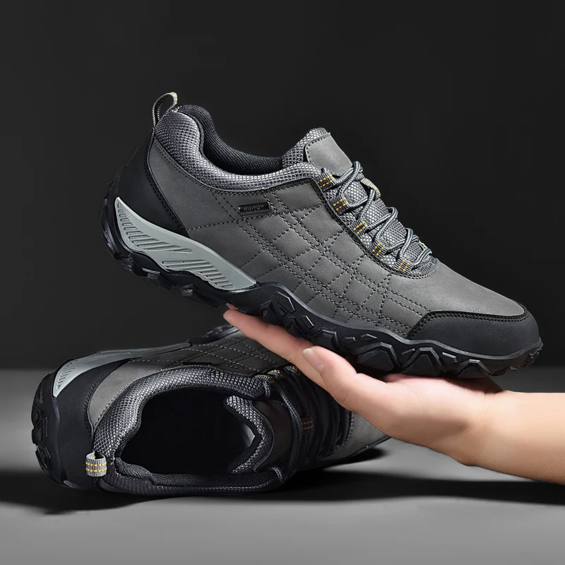 Man Hiking Shoes Waterproof Breathable Rubber Upstream Shoes Nonslip Flat Quick Dry Shockproof Outdoor Sport Trekking Sneakers