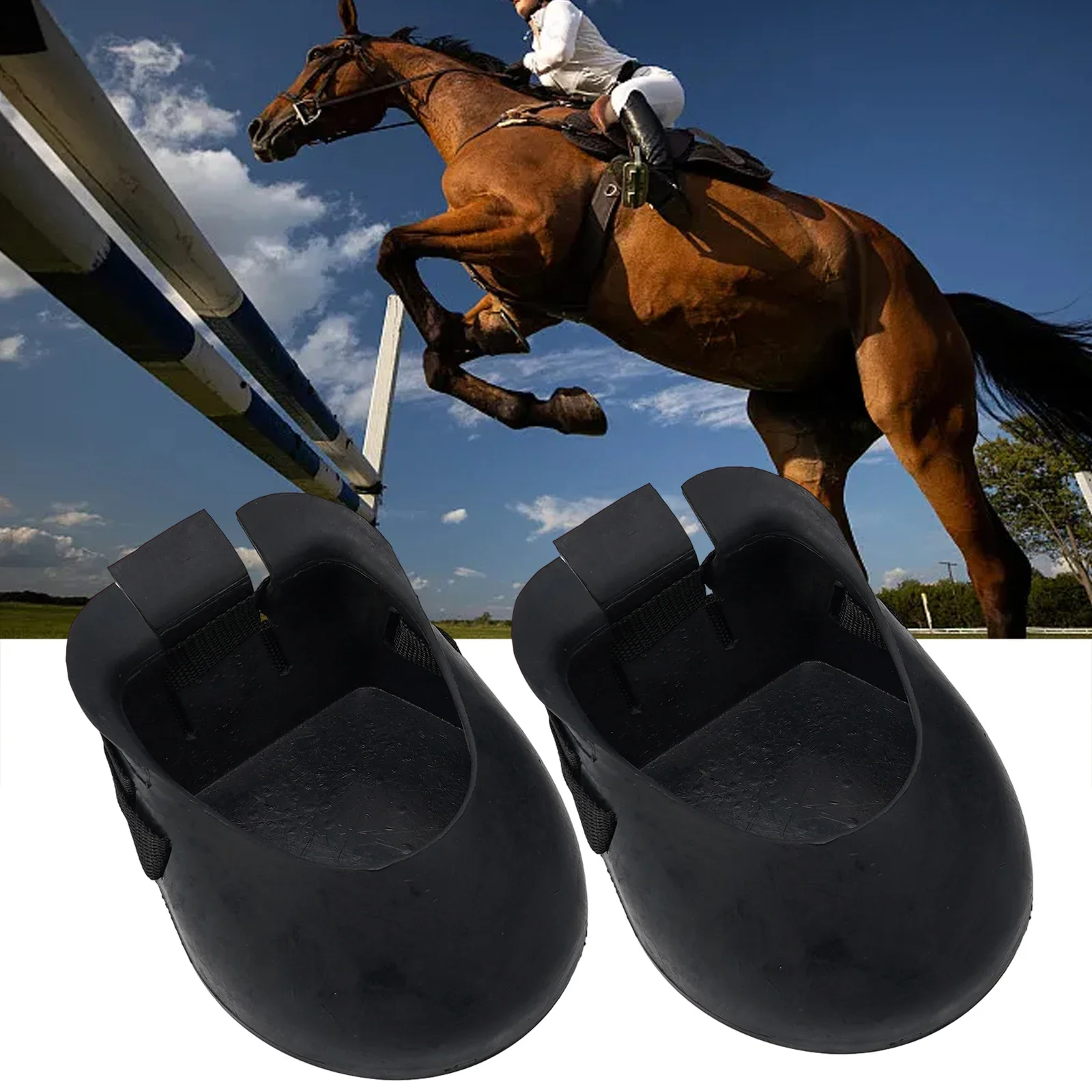 Защитный чехол сапоги с копытами для лошади резиновые спортивные ботинки