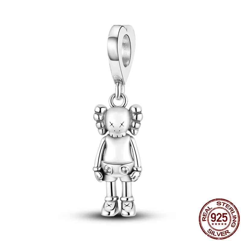 

plata charms of ley 925 original fit pandora 925 original bracelet silver ViolenJ bear beads charm diy women pendant jewelry