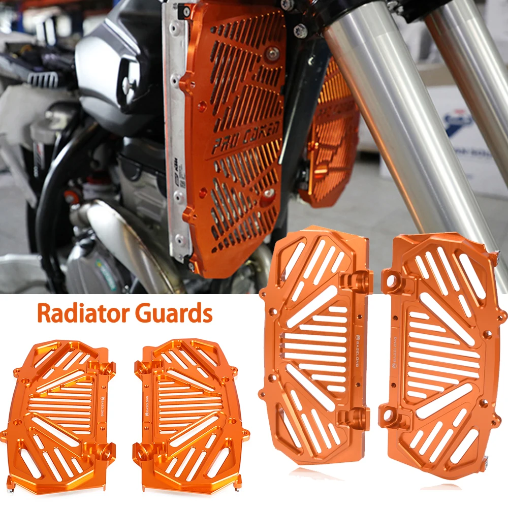 Motorcycle CNC Radiator Guard Cover Protector For 125 250 350 450 500 XC XCF XCW XCFW SX SXF EXC EXCF Six Day TPI 2017-2022