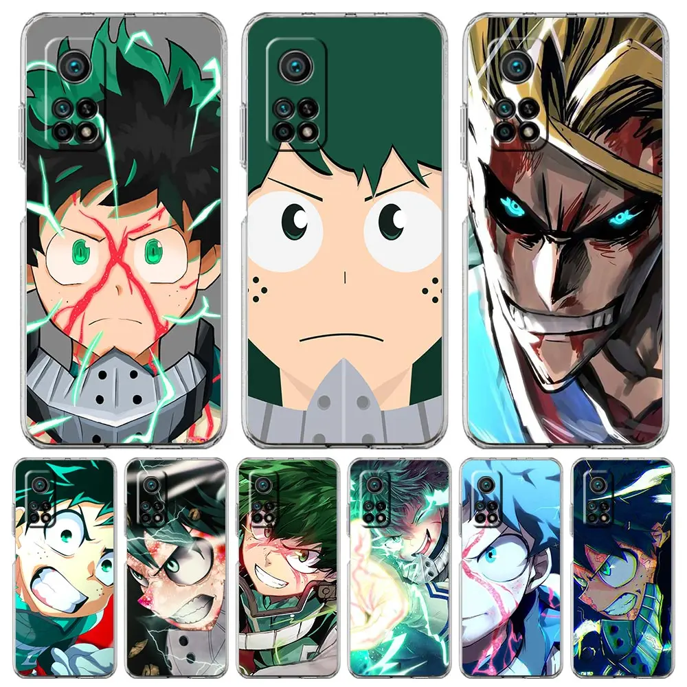 

Izuku Midoriya My Hero Academia Phone Case For Xiaomi Poco X3 NFC F3 M3 GT M4 Mi 11 Lite 5G Ultra 11T 11X 12 Pro 11i 12X Cover