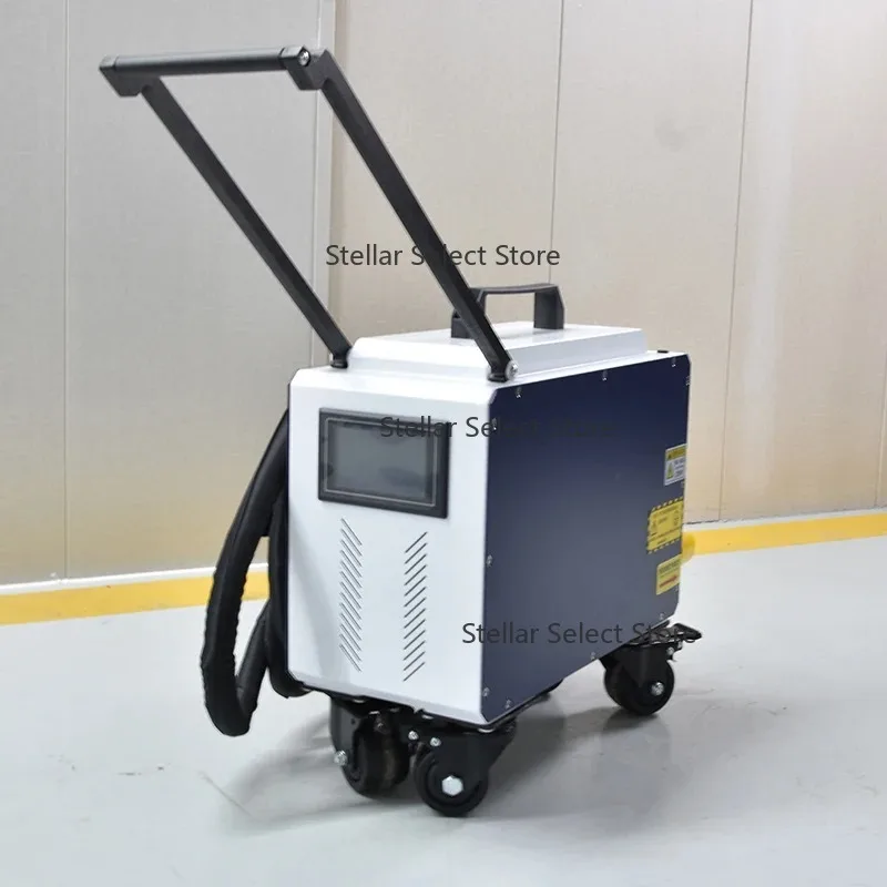 Фото LME Laser Отличная прямая продажа с фабрики Ручная волоконная лазерная чистящая машина для очистки дерева, камня, металла №1