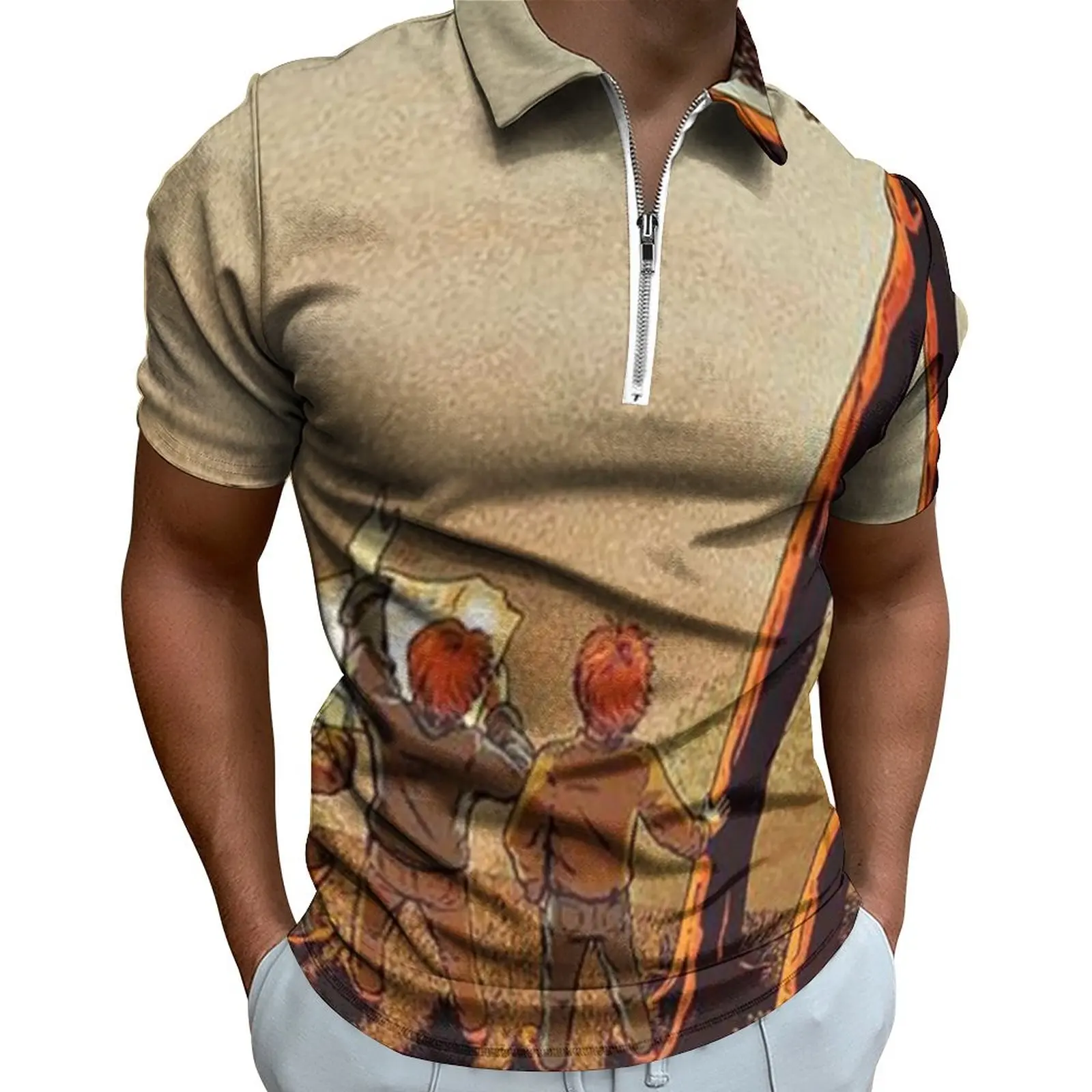 

Мужская рубашка-поло с коротким рукавом, в стиле фильма