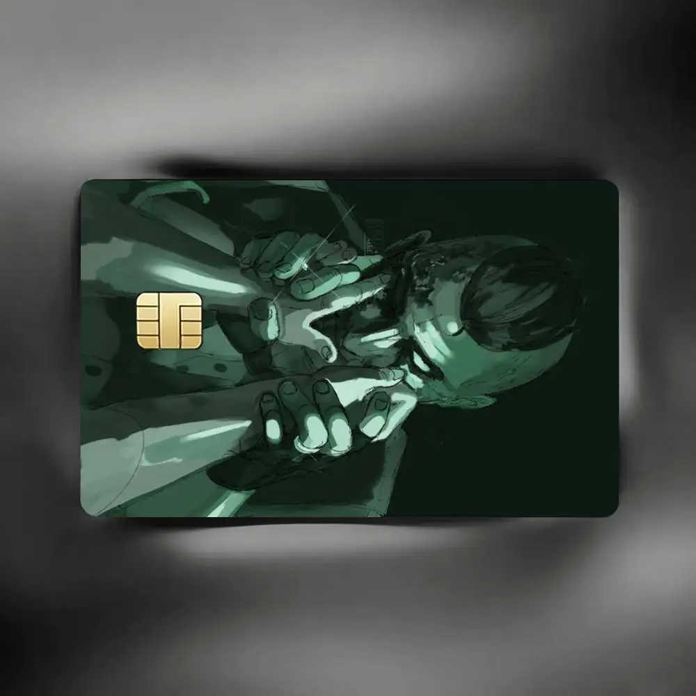 Фото Наклейки-скины E-Eddie G-Gluskin для кредитных карт VISA, банковских, проездных и транспортных карт: защитная пленка-наклейка №4