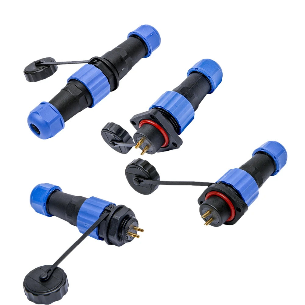 

SD16 Waterproof Connector IP68 2 3 4 5 6 7 9 Pin Male ＆ Female Socket Panel Mount Wire Cable Connector Aviation Plug BackNut