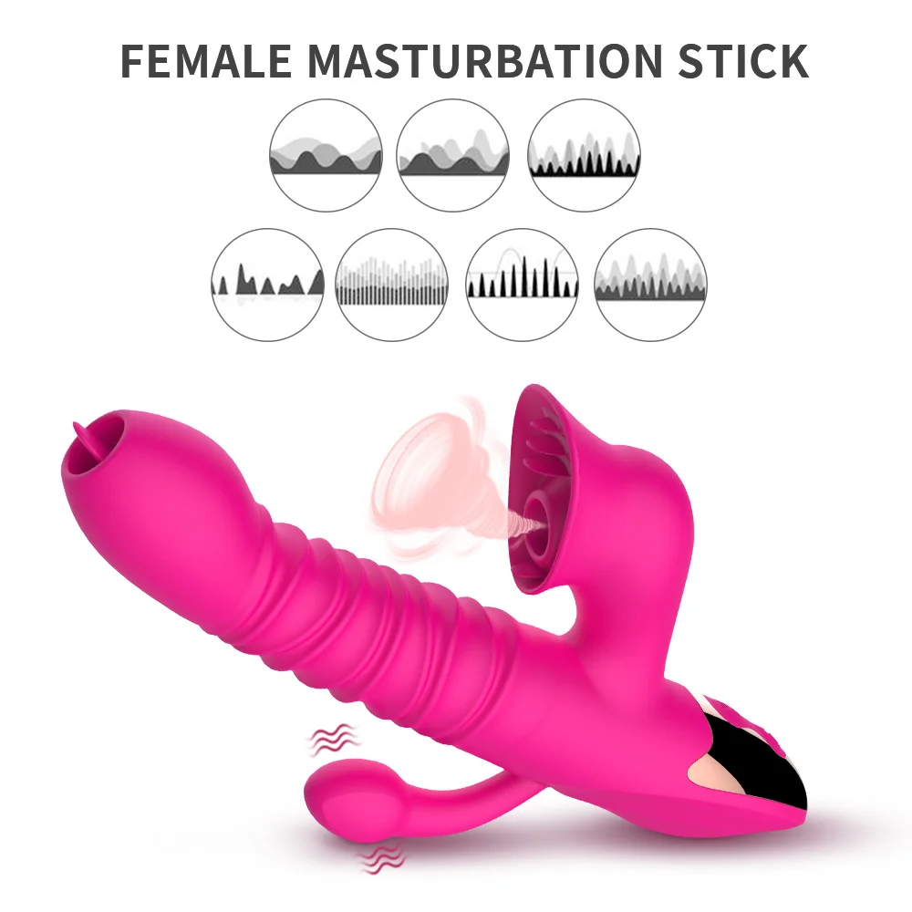 

3 Head Dildo Vibrator Sex Toys AV Magic Wand For Women G-Spot Nipple Clitoris Licking Sucking Vaginal Orgasm Masturbation Adult