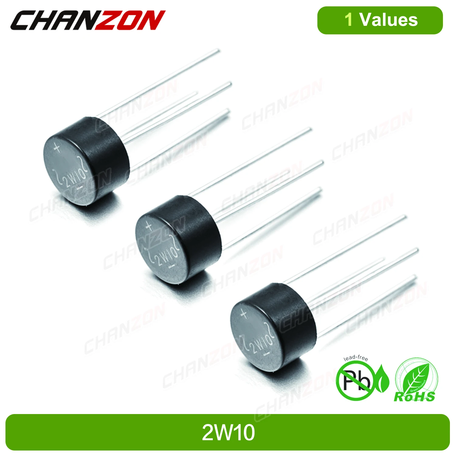 

20Pcs 100% Original 2W10 Brand New Diode Bridge Rectifier 2A 1000V WOB Single Phase Full Wave Through Hole Axial Silicon Diodes