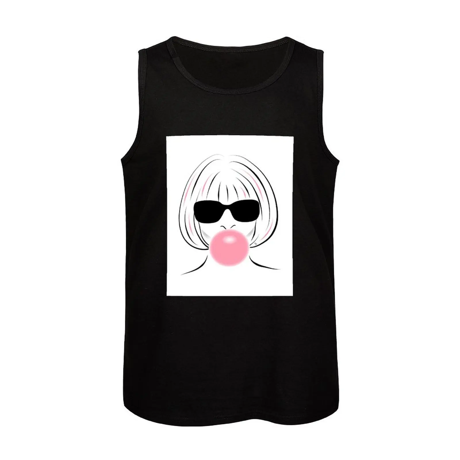 Розовая майка Anna Wintour для мужчин баскетбольная без рукавов