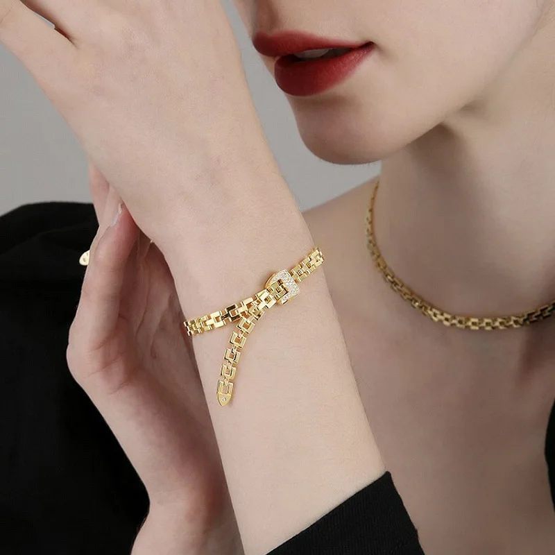 AENSOA 2024 новый дизайн золотого цвета Регулируемая металлическая подвеска цепочка