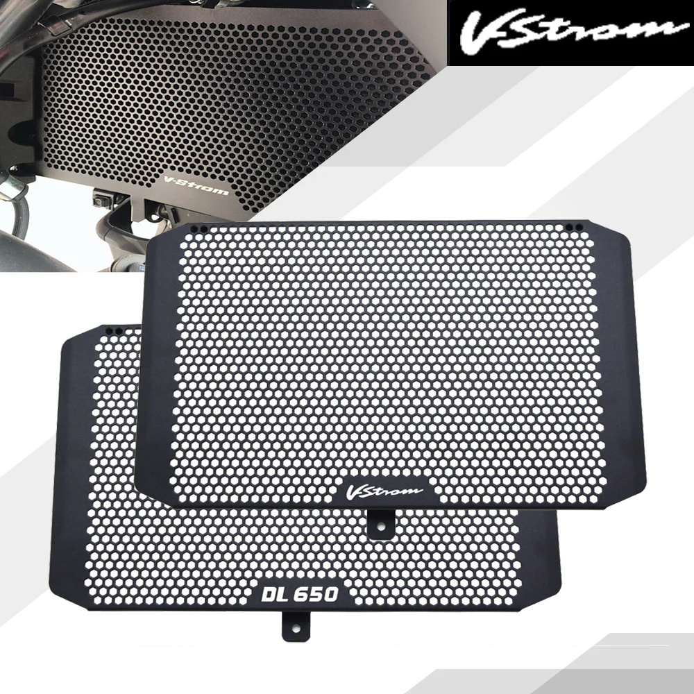 

Cooler Grille Cover Protecter Motorcycle FOR SUZUKI V-STROM VSTROM DL650 DL 650 2013-2018 Radiator Protective Grill Cover Guards