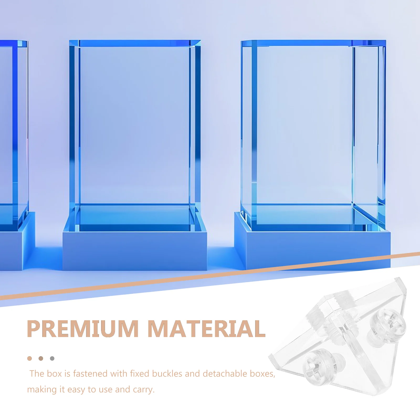 10 шт. мебельная угловая акриловая коробка прозрачная витрина ящики защитные